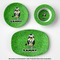 Cow Golfer Microwave & Dishwasher Safe CP Plastic Dishware - Group