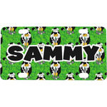 Cow Golfer Mini/Bicycle License Plate (Personalized)