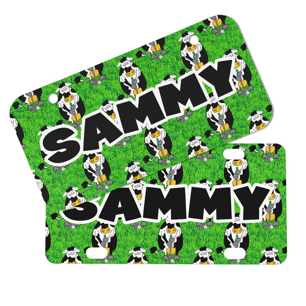 Cow Golfer Mini License Plates - MAIN (4 and 2 Holes)