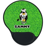 Cow Golfer Mouse Pad with Wrist Support