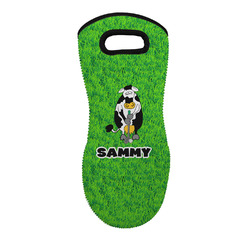 Cow Golfer Neoprene Oven Mitt w/ Name or Text