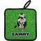 Cow Golfer Pot Holder w/ Name or Text