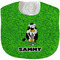 Cow Golfer New Baby Bib - Closed and Folded