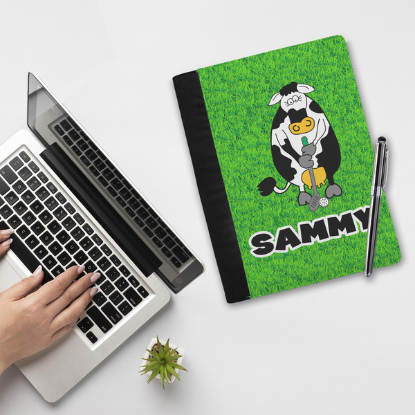 Cow Golfer Notebook Padfolio - LIFESTYLE (large)