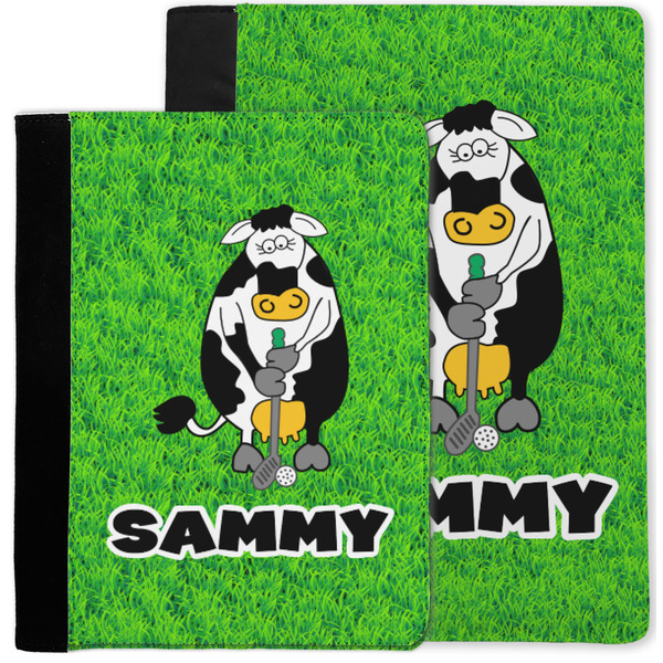 Cow Golfer Notebook Padfolio - MAIN