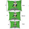 Cow Golfer Outdoor Dog Beds - SIZE CHART