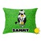 Cow Golfer Outdoor Throw Pillow (Rectangular) (Personalized)