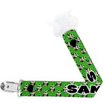 Cow Golfer Pacifier Clip (Personalized)