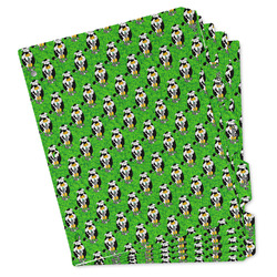 Cow Golfer Binder Tab Divider - Set of 5 (Personalized)