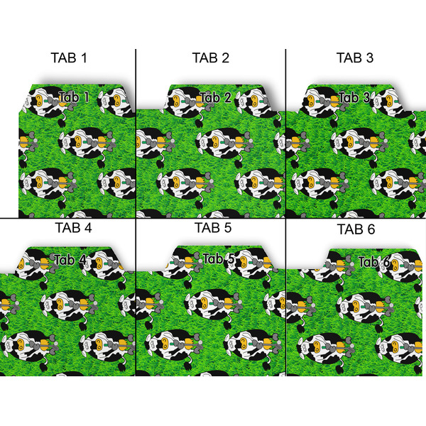 Cow Golfer Page Dividers - Set of 6 - Approval