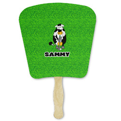 Cow Golfer Paper Fan (Personalized)