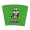 Cow Golfer Party Cup Sleeves - without bottom - FRONT (flat)