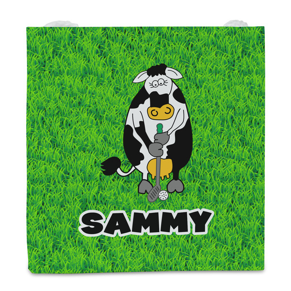 Cow Golfer Party Favor Gift Bag - Matte - Front