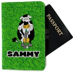 Cow Golfer Passport Holder - Fabric (Personalized)
