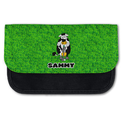 Cow Golfer Canvas Pencil Case w/ Name or Text