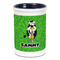 Cow Golfer Ceramic Pencil Holders - Blue