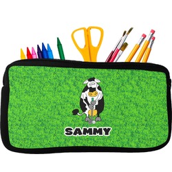 Cow Golfer Neoprene Pencil Case (Personalized)