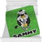 Cow Golfer Personalized Blanket