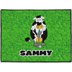 Cow Golfer Door Mat (Personalized)
