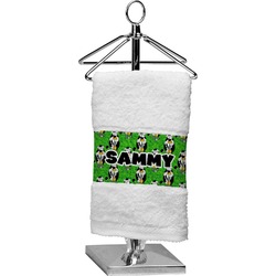 Cow Golfer Cotton Finger Tip Towel (Personalized)