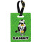 Cow Golfer Personalized Rectangular Luggage Tag