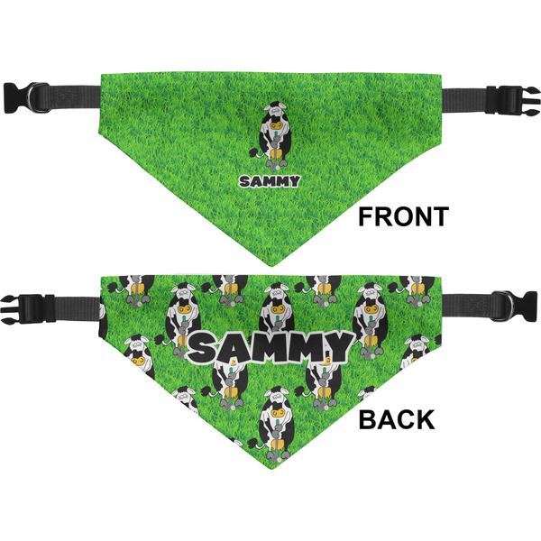 Cow Golfer Pet Bandana Approval