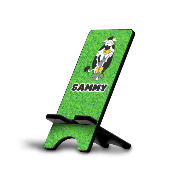 Custom Cow Golfer Cell Phone Stand (Personalized)