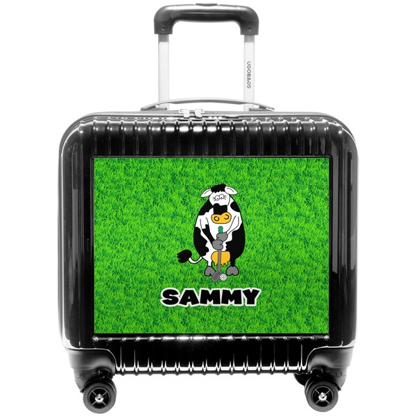 Custom Cow Golfer Pilot / Flight Suitcase (Personalized)