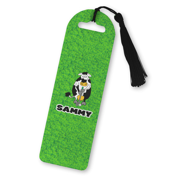 Custom Cow Golfer Plastic Bookmark (Personalized)