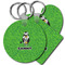 Cow Golfer Plastic Keychain (Personalized)