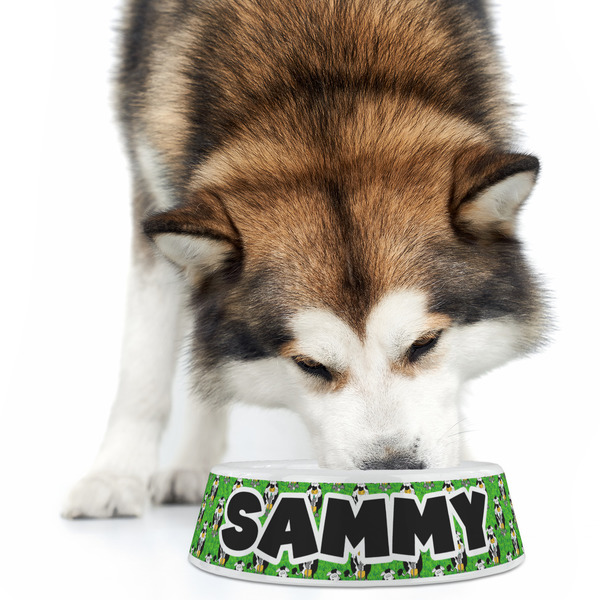 Cow Golfer Plastic Pet Bowls - Large - LIFESTYLE