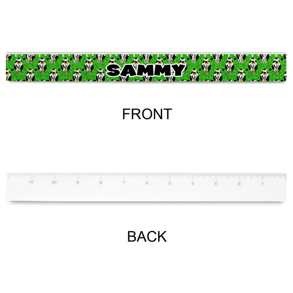 Cow Golfer Plastic Ruler - 12" - APPROVAL