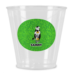 Cow Golfer Plastic Shot Glass (Personalized)