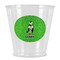 Cow Golfer Plastic Shot Glass (Personalized)
