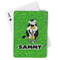 Cow Golfer Playing Cards - Front View