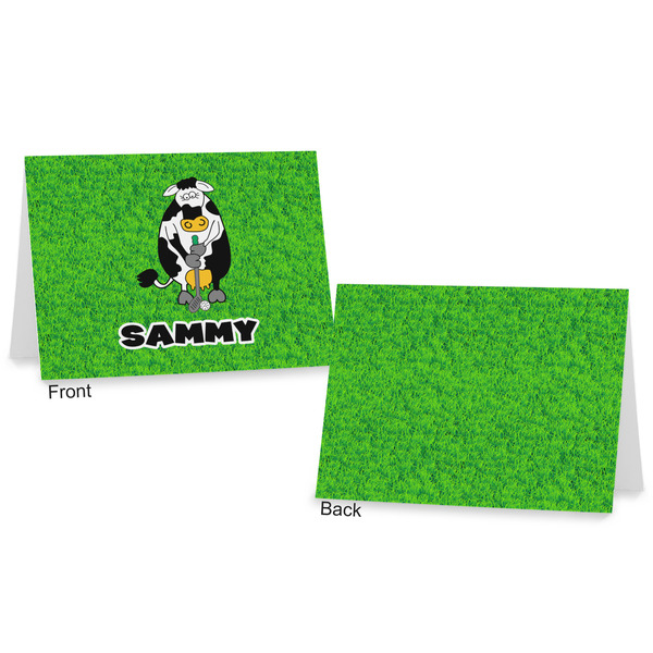 Cow Golfer Postcard - Front and Back