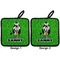 Cow Golfer Pot Holders - Set of 2 APPROVAL