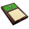 Cow Golfer Red Mahogany Sticky Note Holder (Personalized)