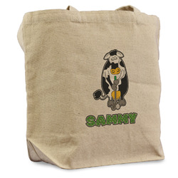 Cow Golfer Reusable Cotton Grocery Bag - Single (Personalized)