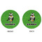 Cow Golfer Round Linen Placemats - APPROVAL (double sided)