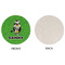 Cow Golfer Round Linen Placemats - APPROVAL (single sided)
