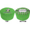 Cow Golfer Round Pouf Ottoman (Top and Bottom)