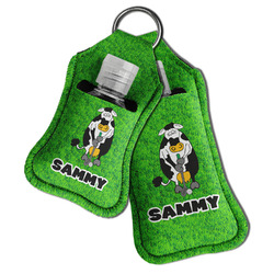 Cow Golfer Hand Sanitizer & Keychain Holder (Personalized)