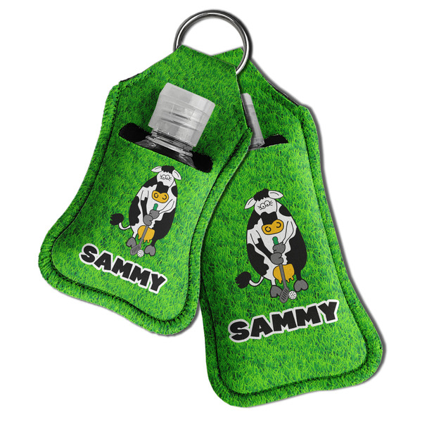 Cow Golfer Sanitizer Holder Keychain - Both in Case (PARENT)