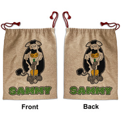 Cow Golfer Santa Sack - Front & Back (Personalized)