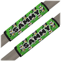 Cow Golfer Seat Belt Covers (Set of 2) (Personalized)