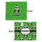 Cow Golfer Security Blanket - Front & Back View