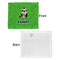 Cow Golfer Security Blanket - Front & White Back View