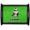 Cow Golfer Serving Tray Black Large - Main