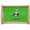 Cow Golfer Natural Wooden Tray - Small (Personalized)